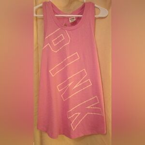 Victoria’s Secret pink-open back tank top